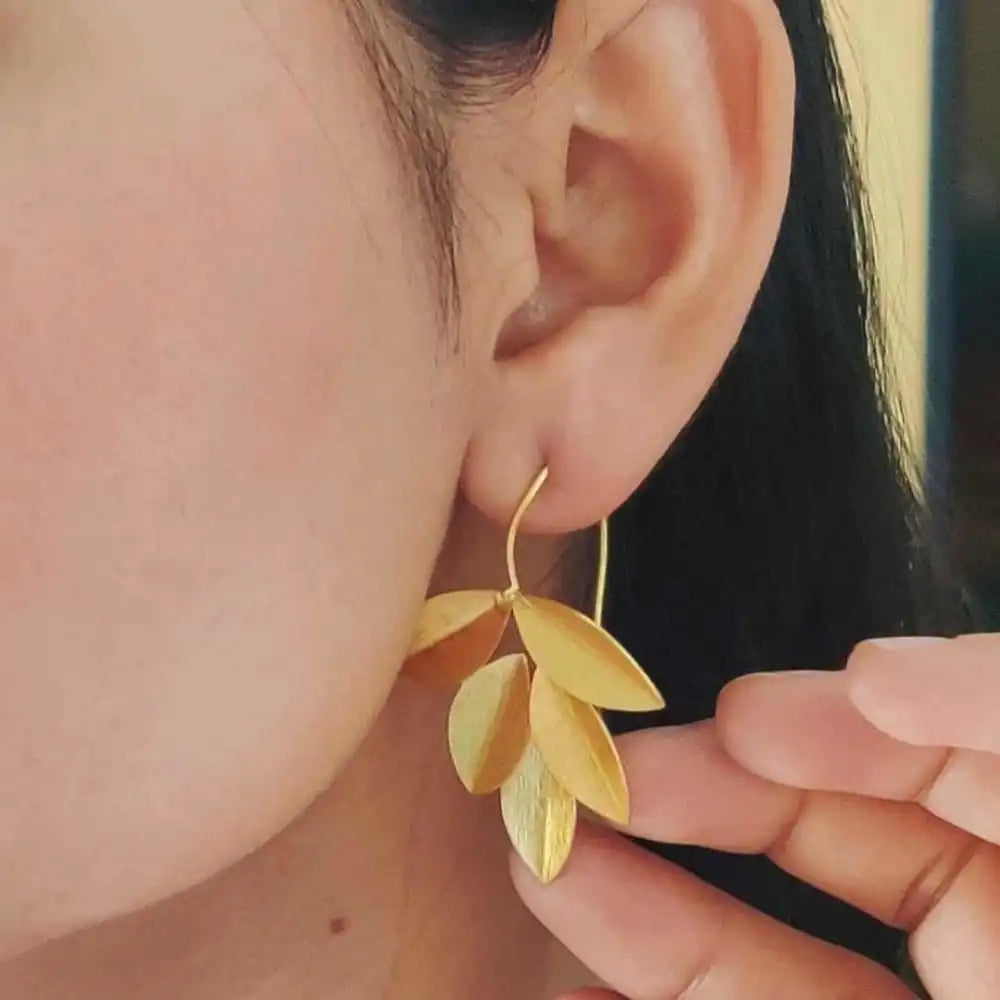 Leaves - Metal Earrings