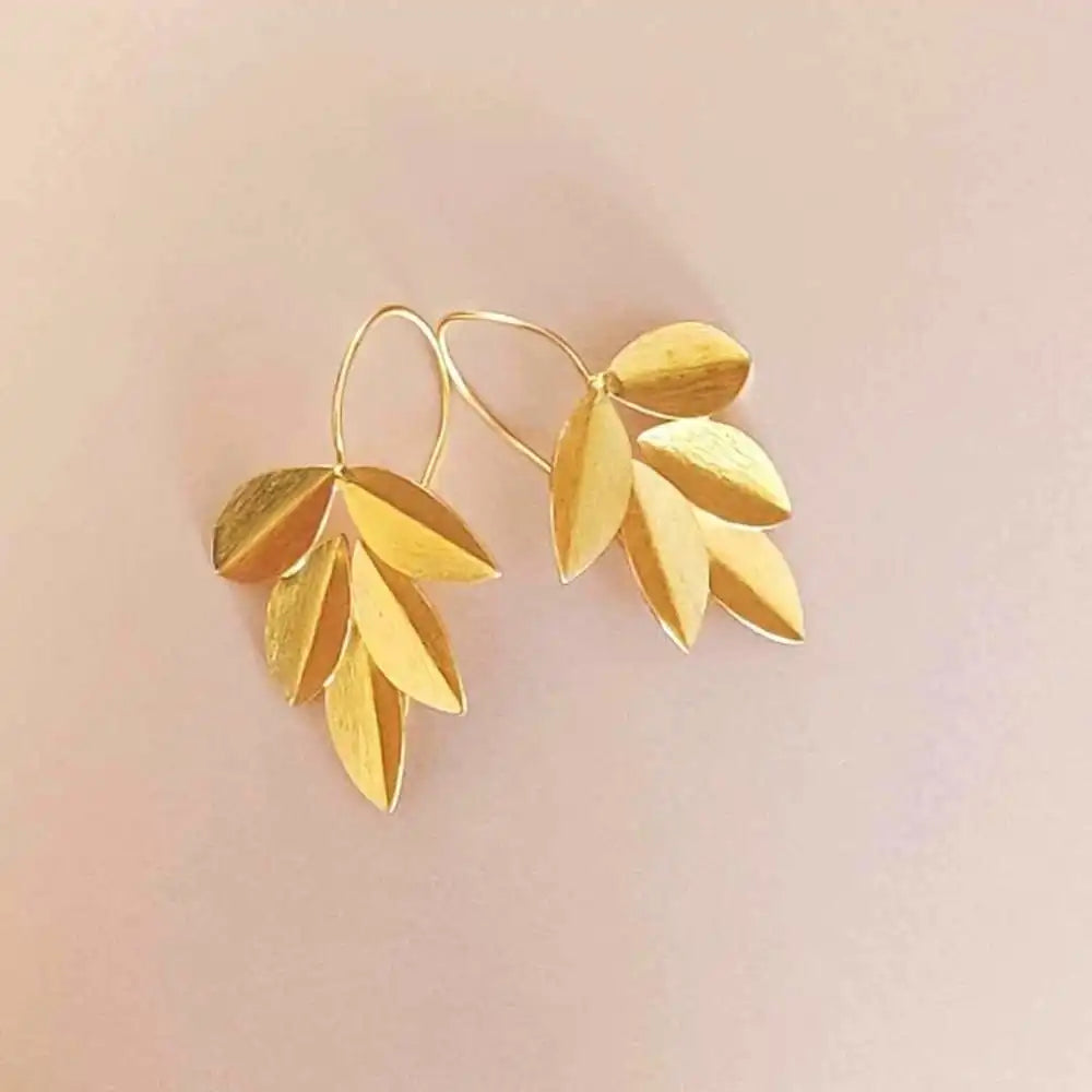 Leaves - Metal Earrings