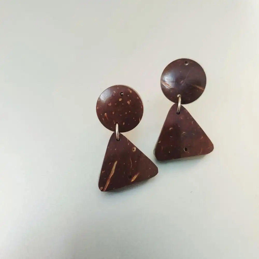 Coconut Shell Earrings by ONEarth