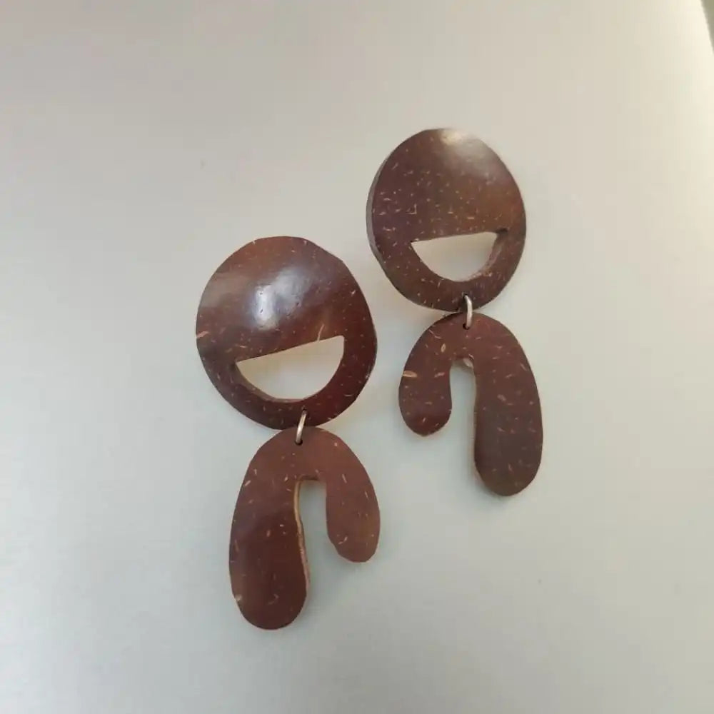 Coconut Shell Earrings by ONEarth