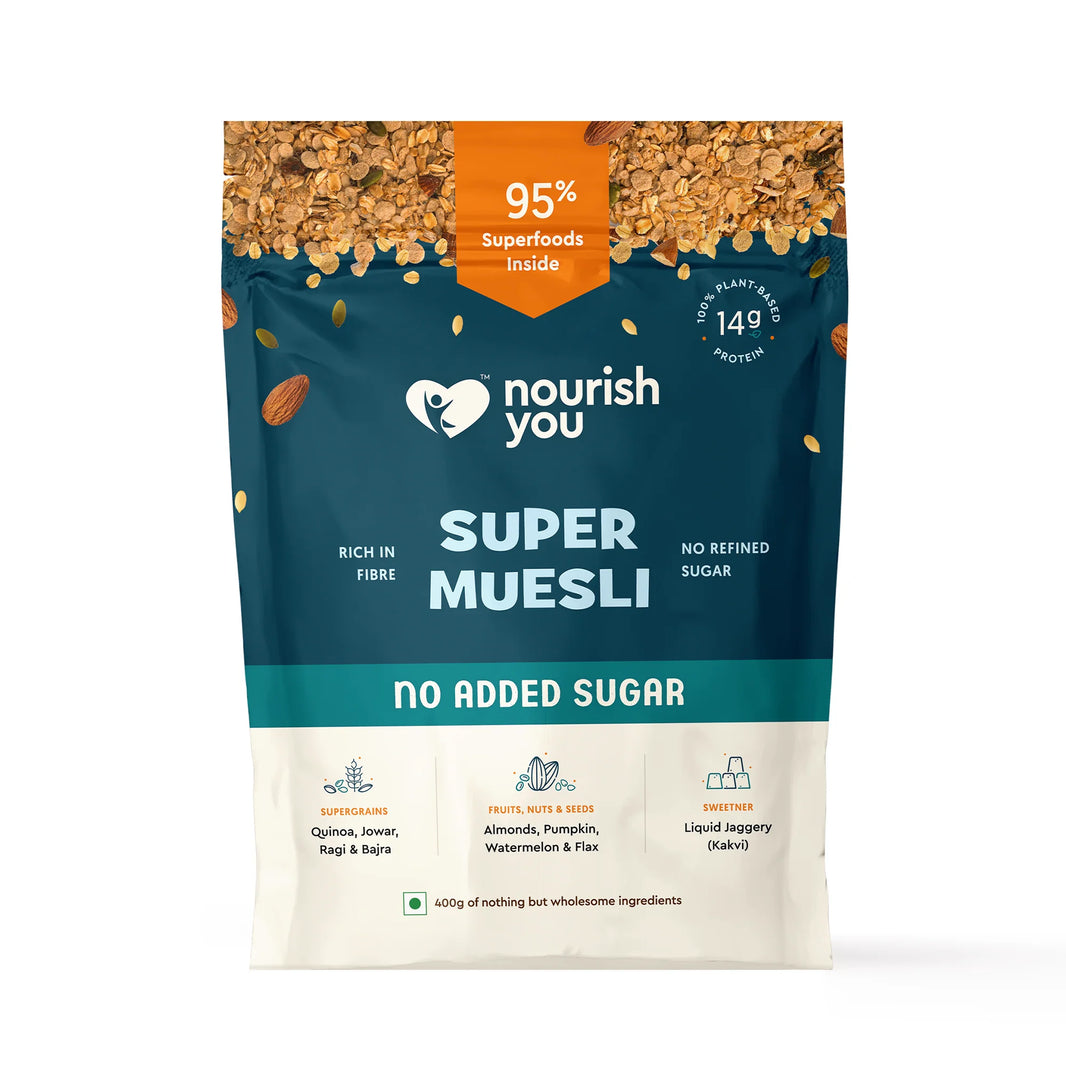 Super muesli - no added sugar | 400g by Nourish You