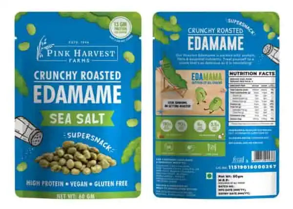 Crunchy Roasted Edamame - Sea salt by Pink Harvest