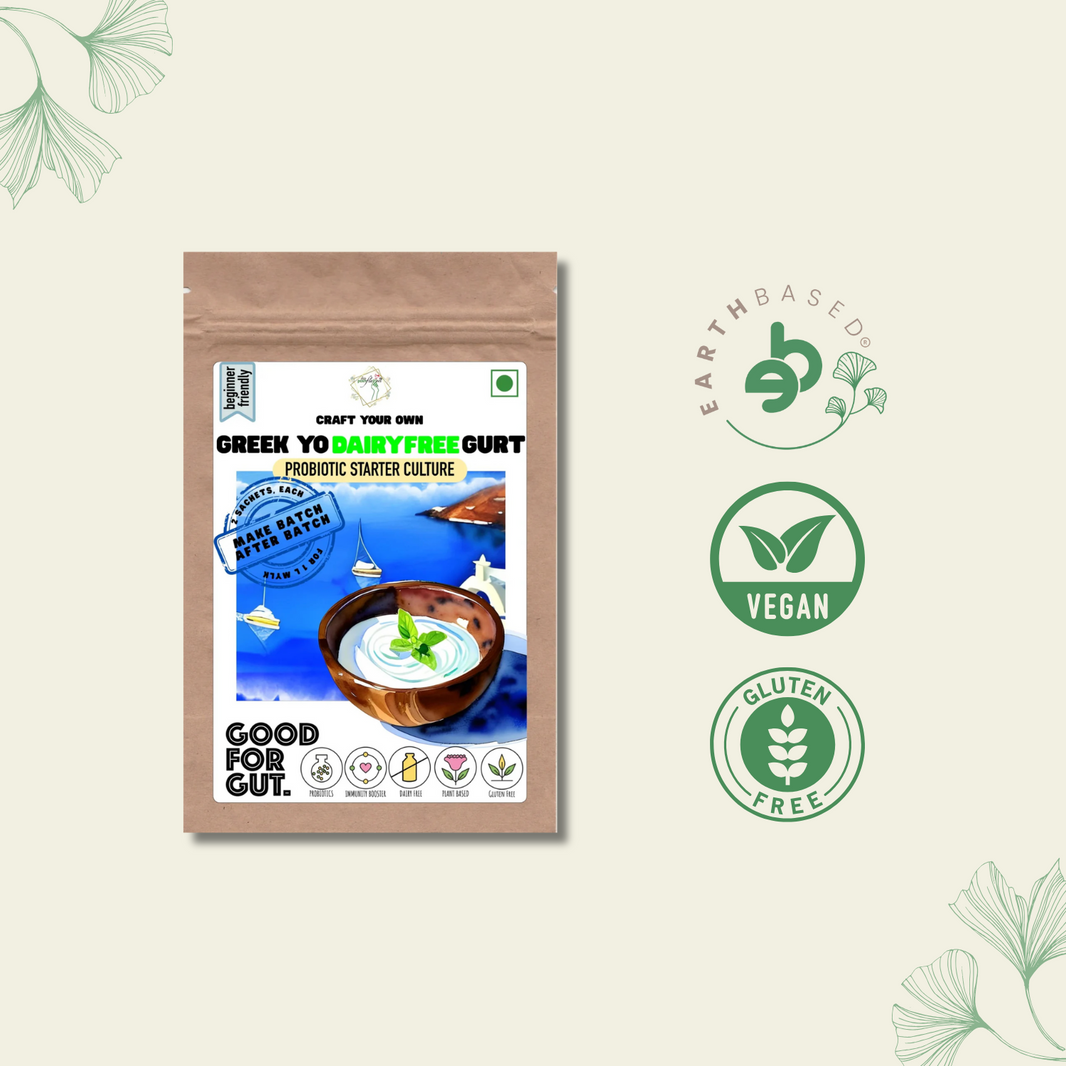 Greek Yo -Dairy Free- Gurt Starter | Make Batch-After-Batch at Home Easily | Imported from Europe by Posh Flavors