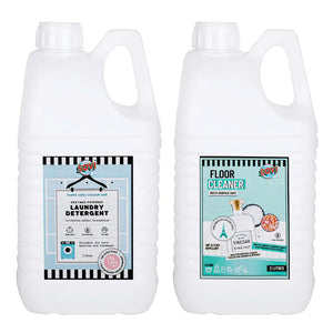 SOVI® FLOOR CLEANER 2 LITERS  SOVI® LAUNDRY LIQUID DETERGENT 2 LITERS, PACK OF 2