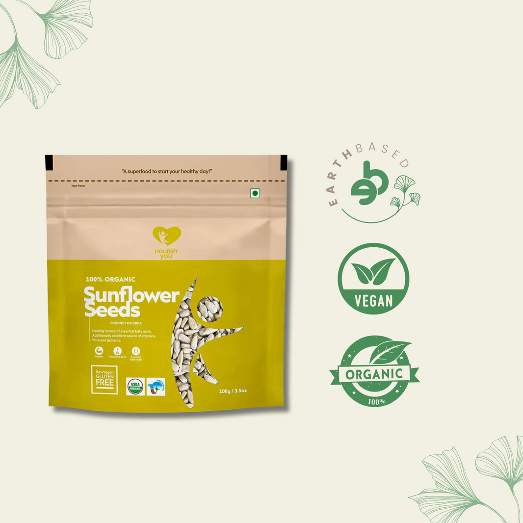 Nourish You ORGANIC RAW SUNFLOWER SEEDS 100G