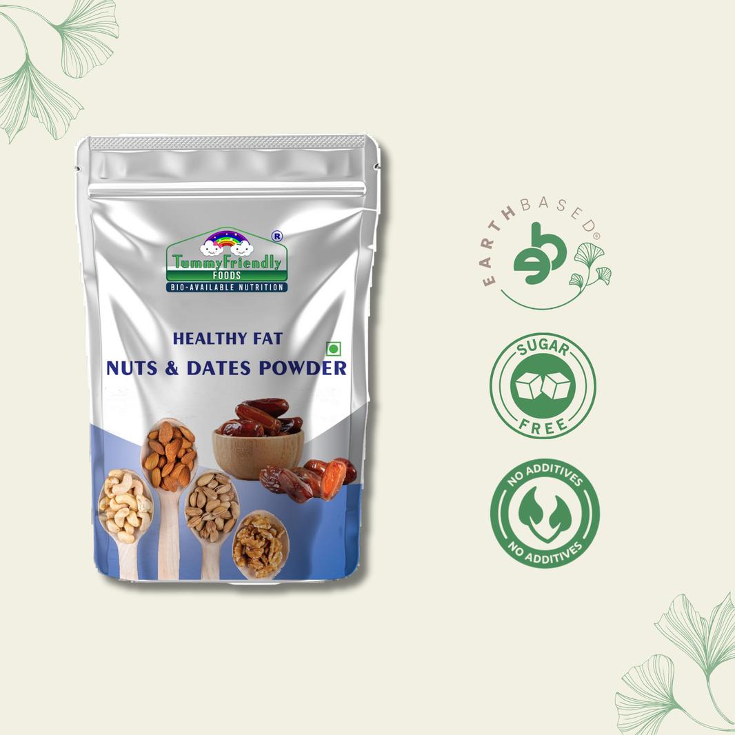 TummyFriendly Foods Premium Nuts and Dates Powder | Healthy Fat with Natural Sweetener - (200 g)