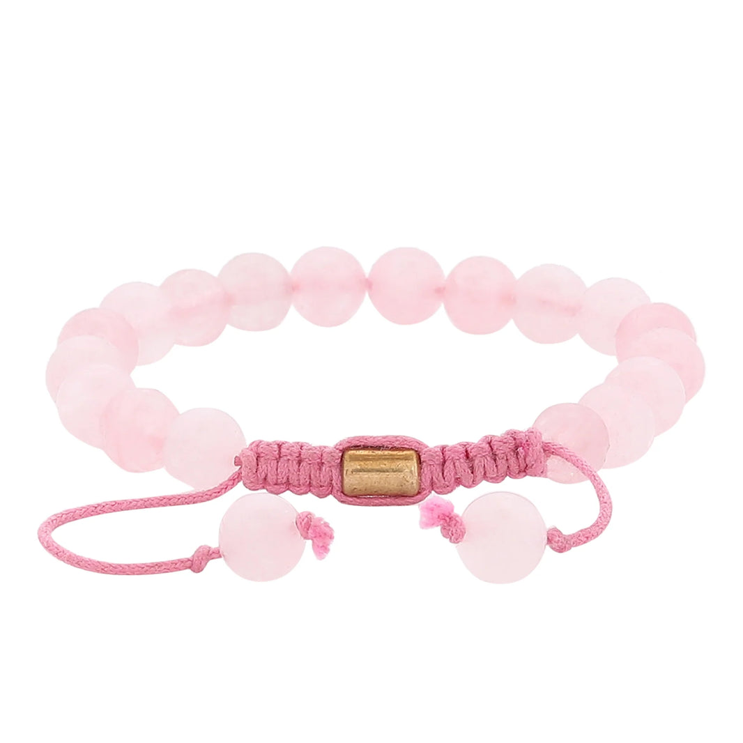 Real Rose Quartz Healing Bracelet For Love, Compassion, Emotions & Relationships