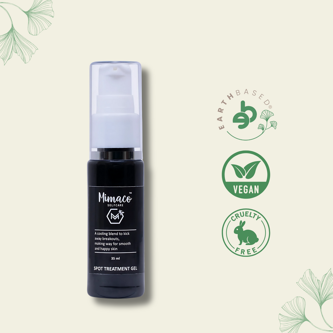 ANTI ACNE CHARCOAL GEL- 35ml: for acne & spots enriched with activated charcoal, tea tree oil and aloevera