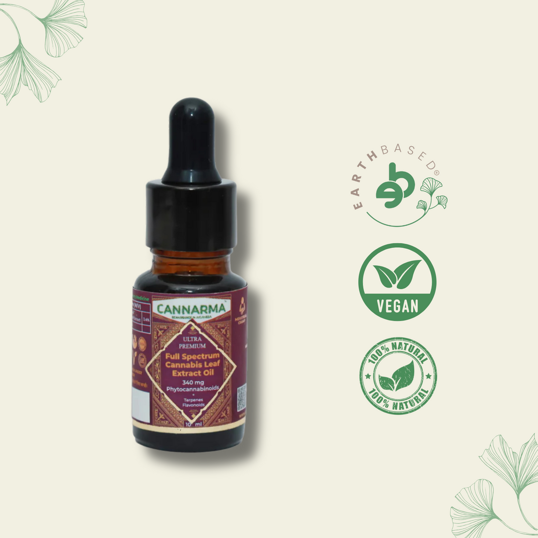 CannarmaTM Ultra Premium Full Spectrum Cannabis Extract Oil 340 mg of Phytocannabinoids