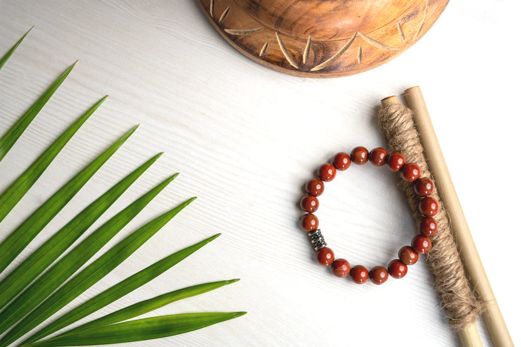 Original Red Jasper Bracelet For Balance, Endurance and Emotional Wellbeing