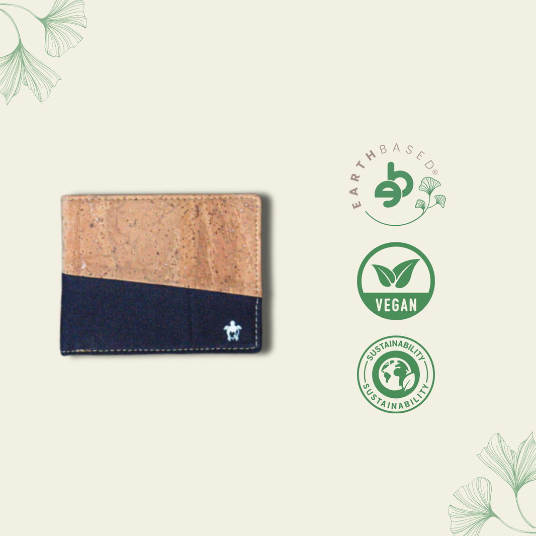 Kakapo Cork & Canvas Bifold Wallet | Clan Earth