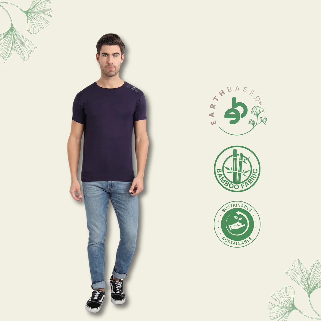 Bamboo Fabric T-Shirt for Men – Soft, Eco-Friendly, Breathable, and Stylish, Perfect for Everyday Wear and Ultimate Comfort.