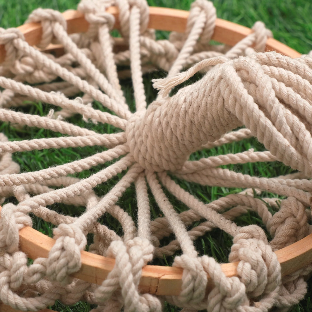 Upcycled Handmade Planter In Cotton Macramé