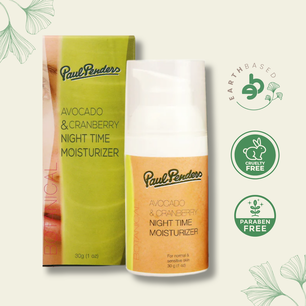 Paul Penders Avocado & Cranberry Night Time Moisturizer | Night Cream For Dry & Sensitive Skin 30g