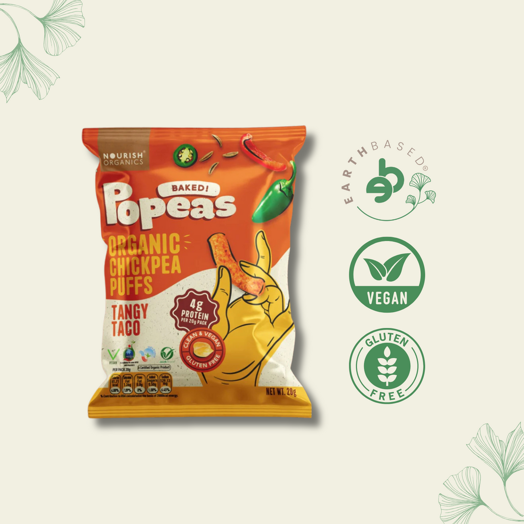 Nourish Organics Chickpea Puffs | TANGY TACO (Pack x4)
