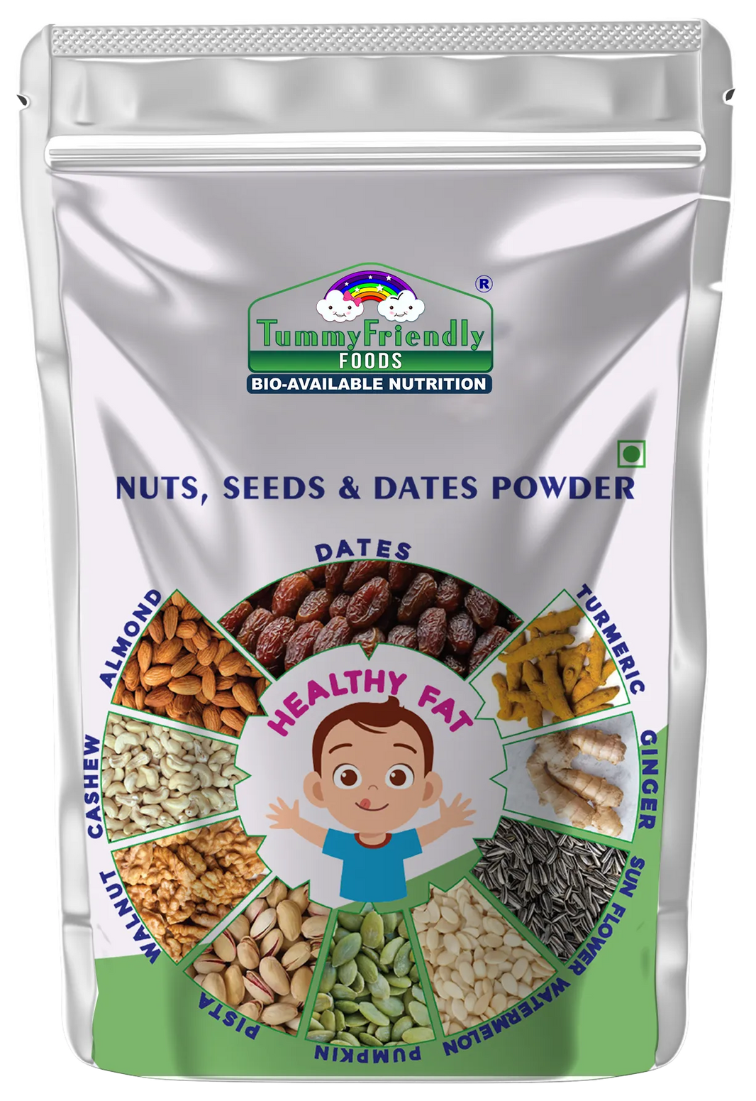 TummyFriendly Foods Premium Nuts, Seeds and Dates Powder | Dry Fruits Powder for Baby - 100g Cereal (100 g)