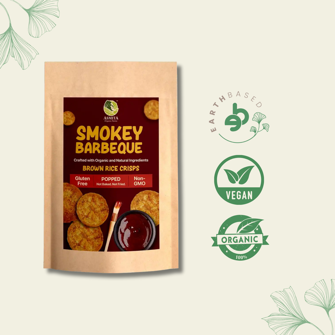 Brown rice Crips, Smokey Barbeque | Pack of 2