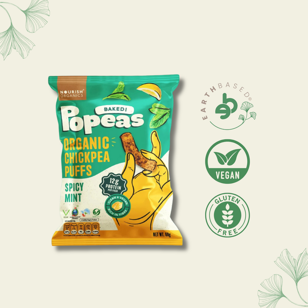 Nourish Organics Chickpea Puffs | SPICY MINT (Pack x4)