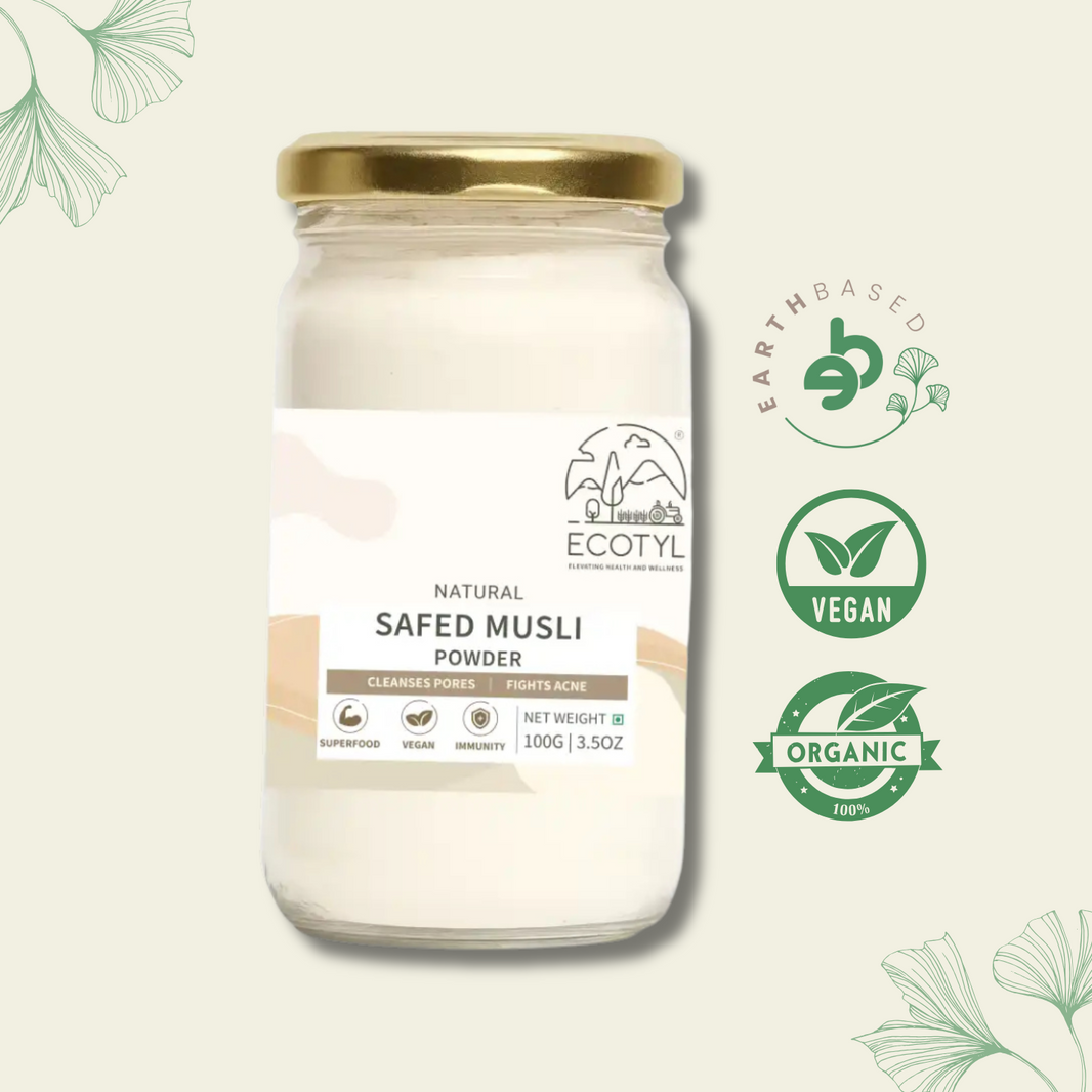 Ecotyl Safed Musli Powder | Boosts Stamina & Immunity | Ayurvedic Herb | 100g