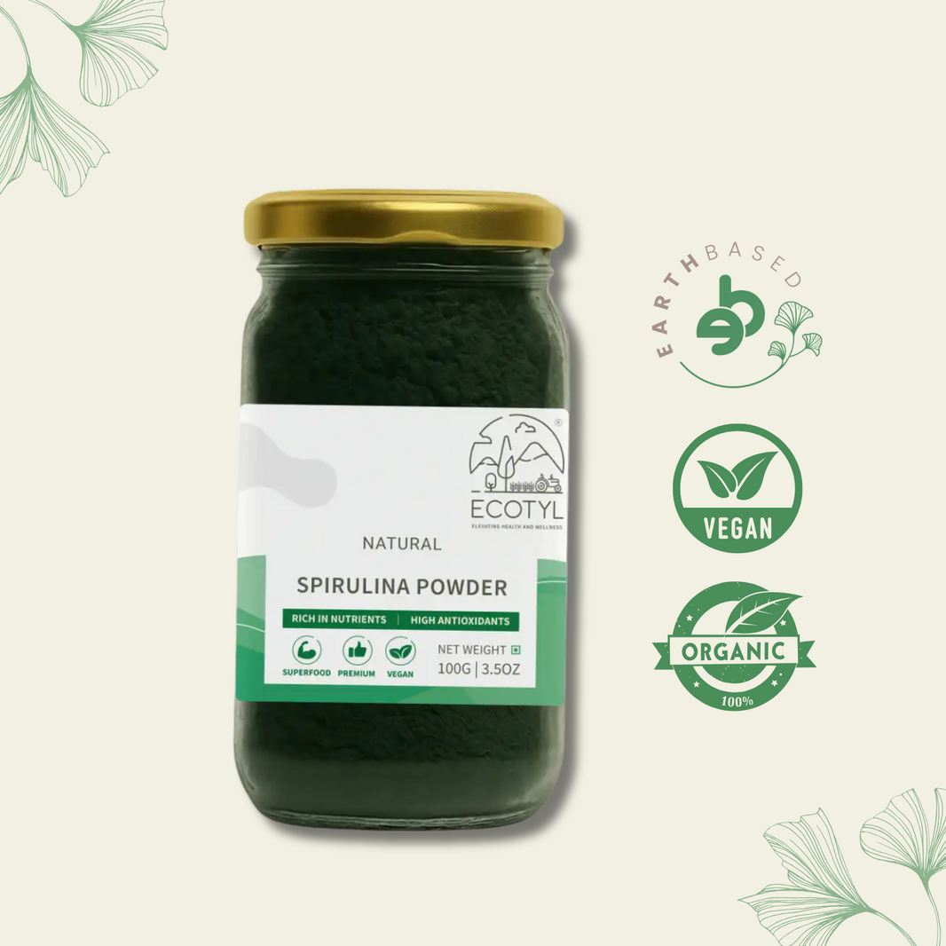 Ecotyl Spirulina Powder | Superfood | High Protein & Nutrients | 100g