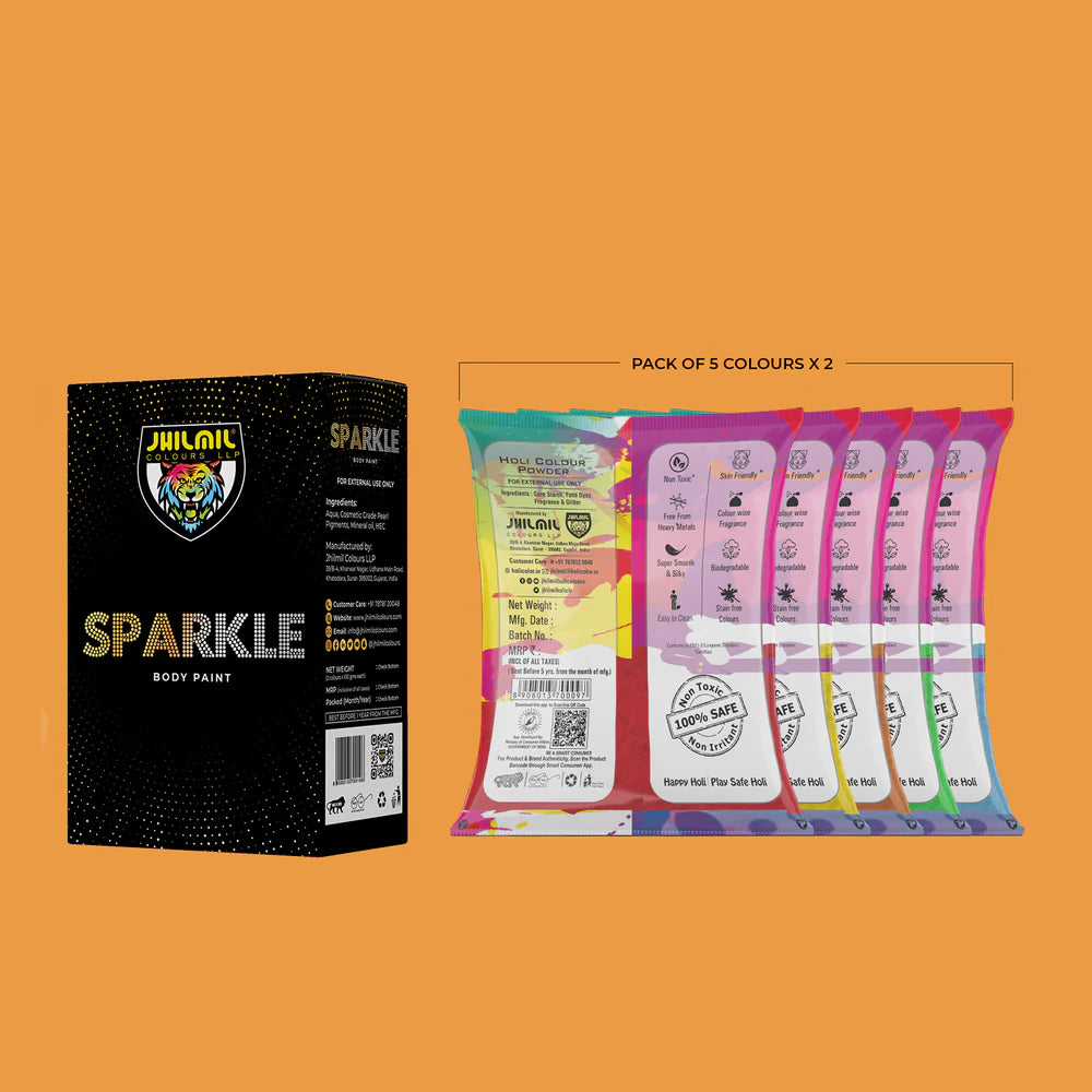 40gm Pouch Trendo x 10 ( 5 colours x 2) + Sparkle