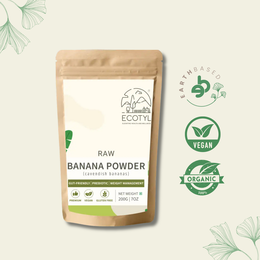 Ecotyl Raw Banana Powder | Prebiotic Superfood | Supports Gut Health | 200g