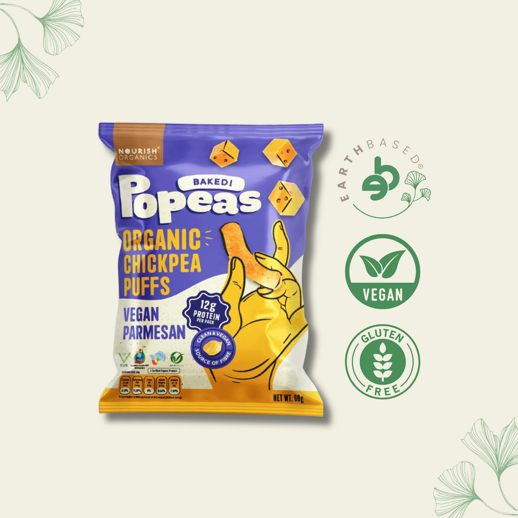 Nourish Organics Chickpea Puffs | VEGAN PARMESAN (Pack x4)