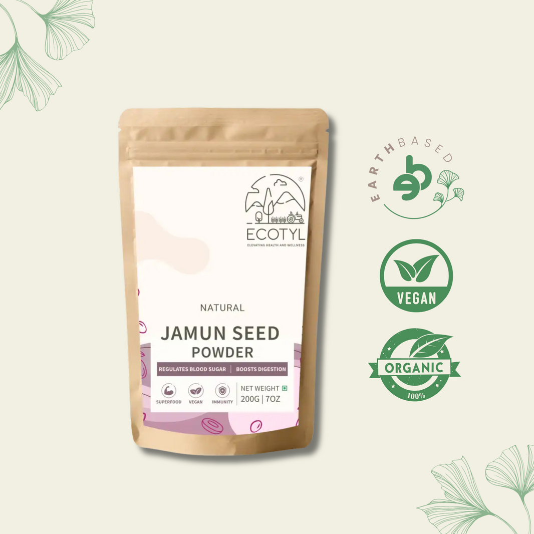 Ecotyl Jamun Seed Powder | Blood Sugar Control | Rich in Antioxidants | 200g