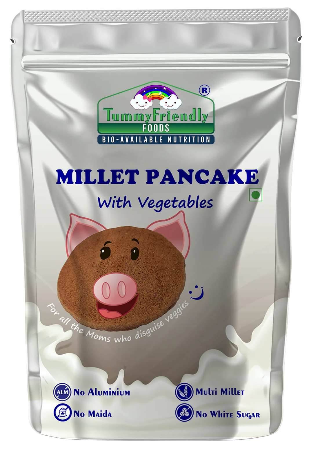 TummyFriendly Foods Aluminium-Free Millet Pancake Mix with Vegetables 800 g