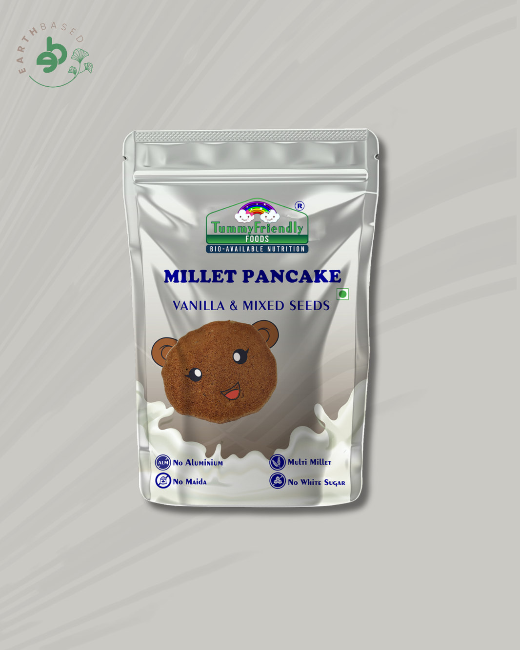 TummyFriendly Foods Millet Pancake Mix - Chocolate, Seeds. HealthyBreakfast. 2 Packs 150g Each Cocoa Powder (2 x 150 g)