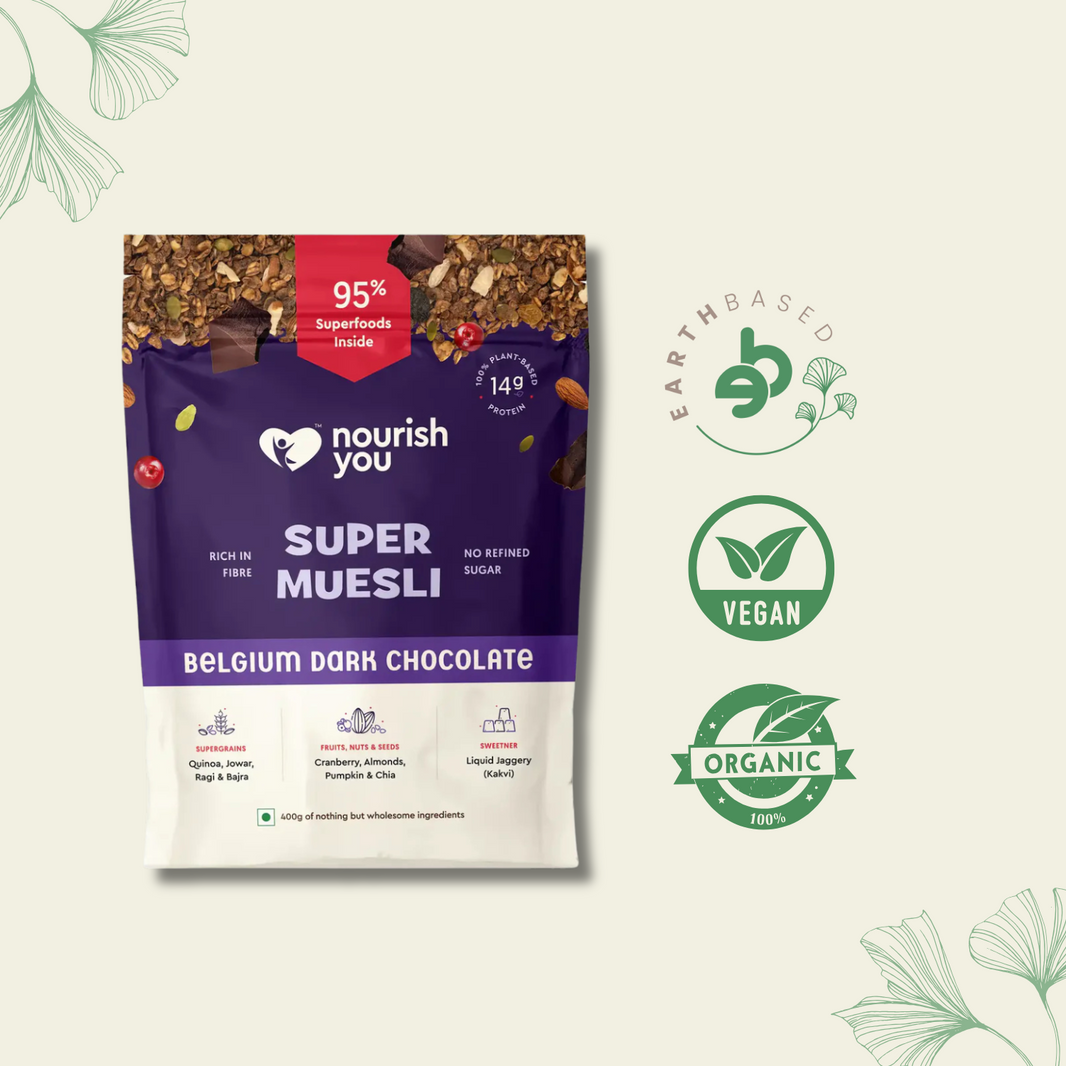 Nourish You Super Muesli Belgium Dark Chocolate 400gm