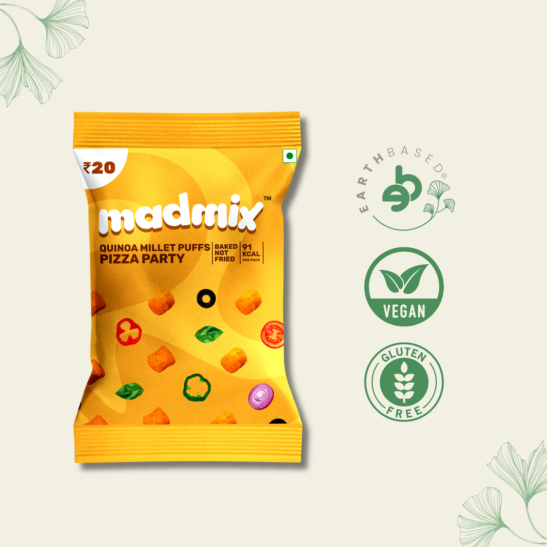 Quinoa Millet Puffs Pizza Party Pack of 10