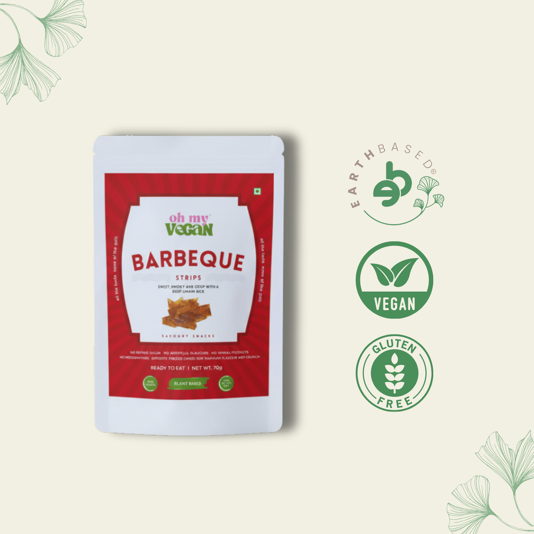 Oh My Vegan | BBQ Bacon Style Strips – Smoky & Crispy