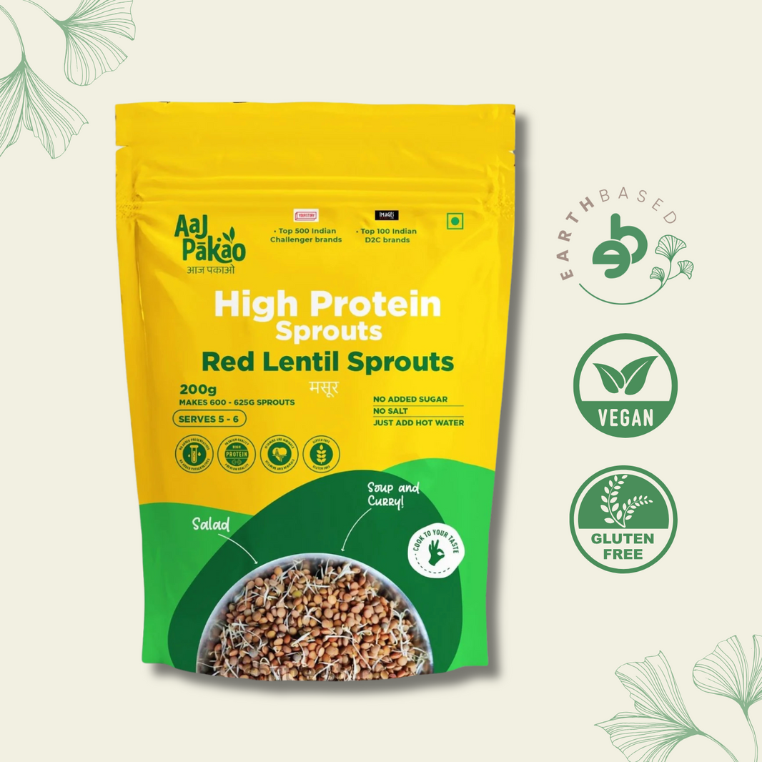 Aaj Pakao | Dehydrated Red Lentil Sprouts, 200g