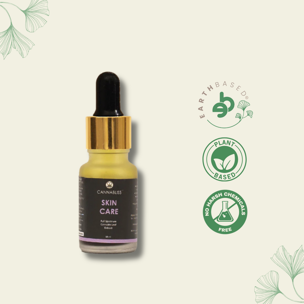 CannaBliss SKIN CARE (with 0.5% Cannabis Leaf Extract + Argan & Rosehip - Oil + Hemp Seed Oil) - 10 ML