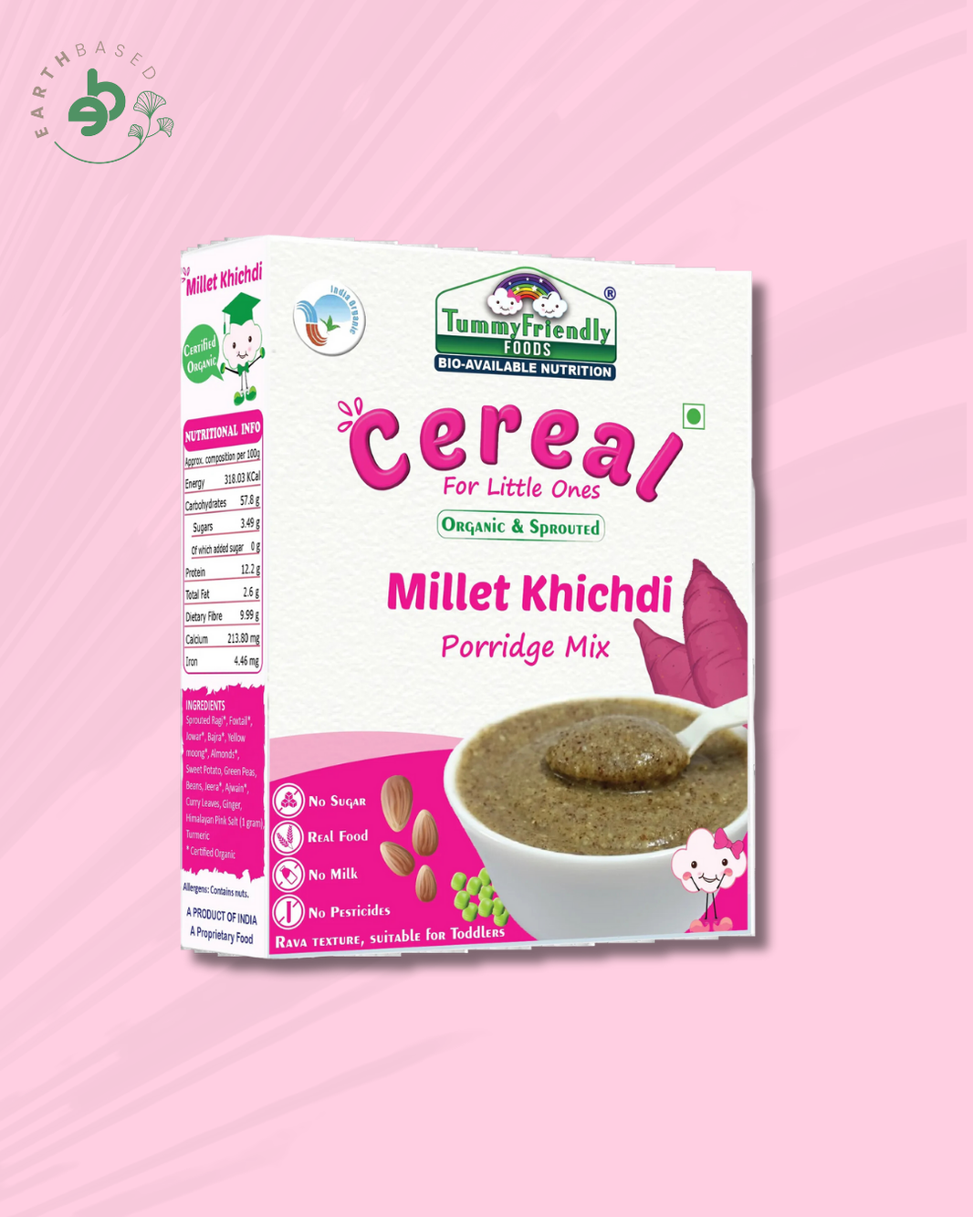 TummyFriendly Foods Organic Millet Khichdi Mix With Vegetables for Toddler Cereal (200 g)