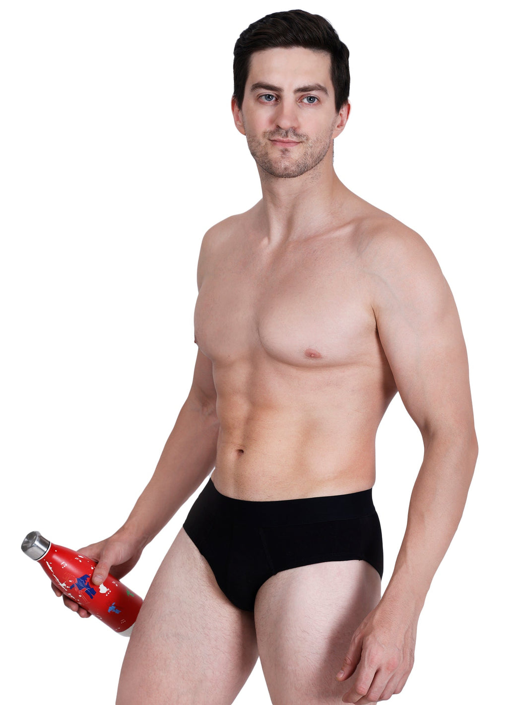 Bamboo Fabric Men's Underwear Super Comfortable,Ultrasoft, Anti Bacterial Briefs, Moisture Wicking | Black | Pack of 2