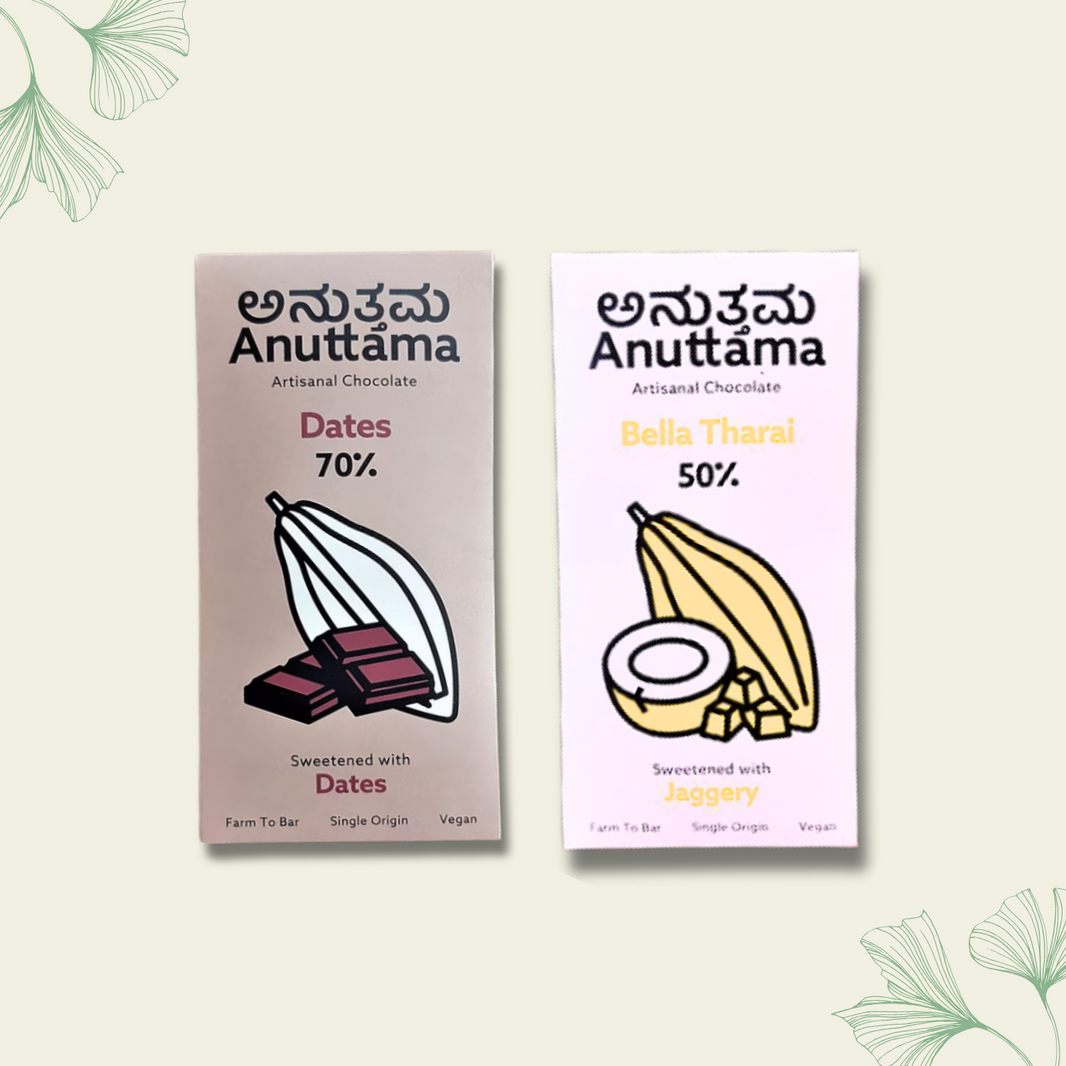 Anuttama | Dark Chocolate | Dates + Bella Tharai | Combo