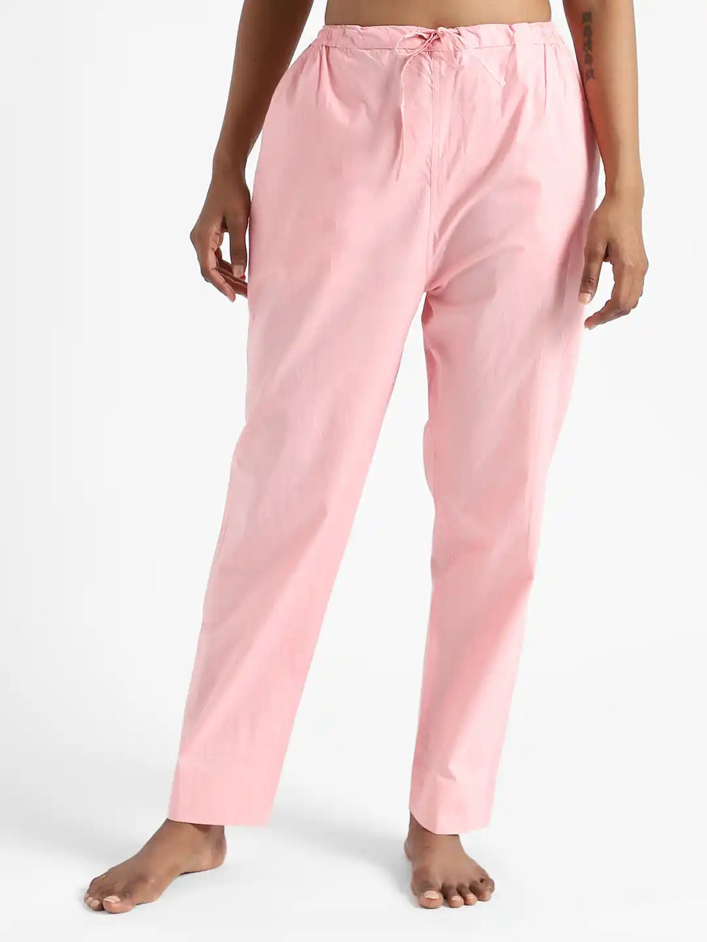 Apparel-Earthbased.in_Organic Cotton & Natural Dyed Womens Rose Pink Color Slim Fit Pants_03