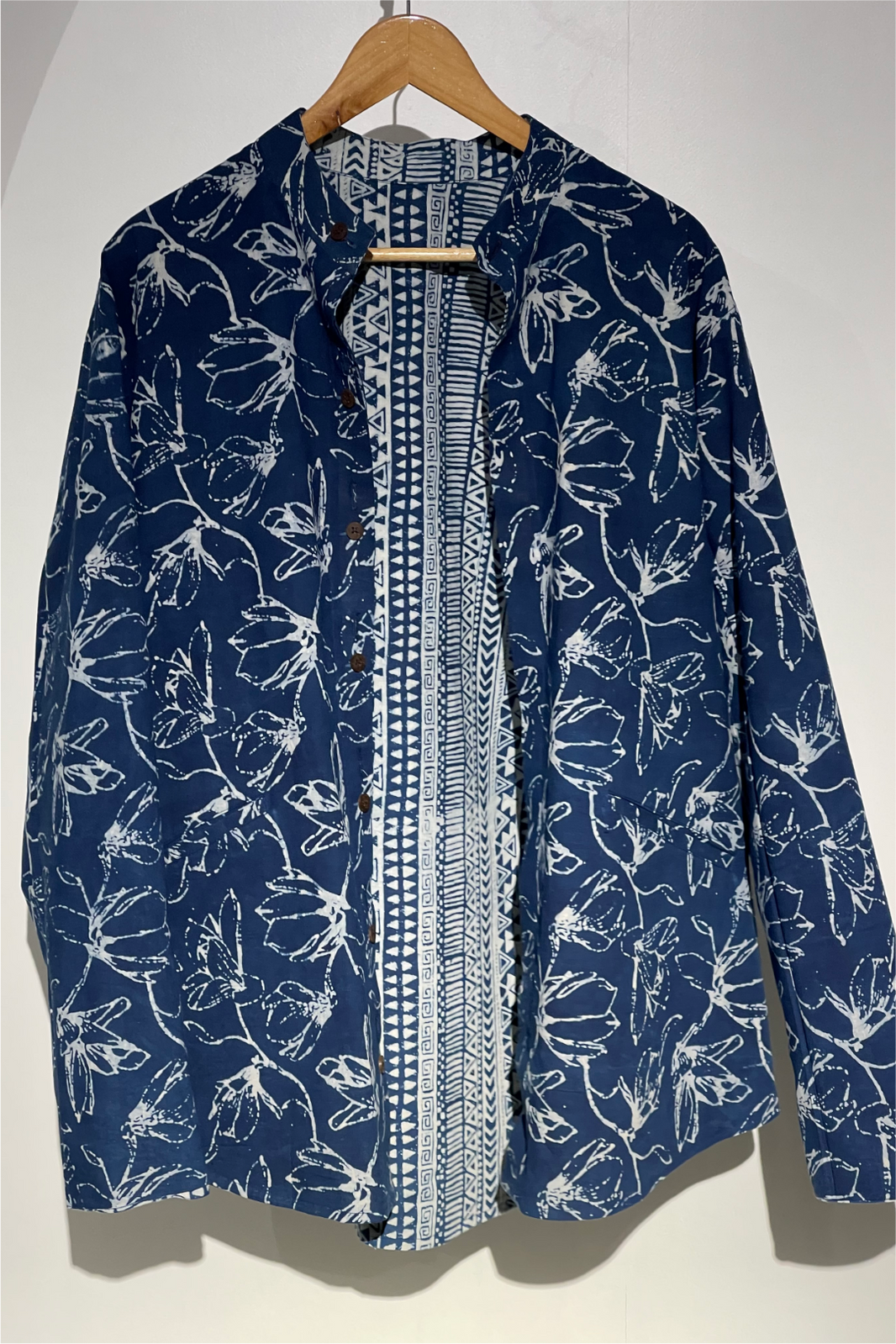 REVERSIBLE INDIGO SUMMER UNISEX JACKET