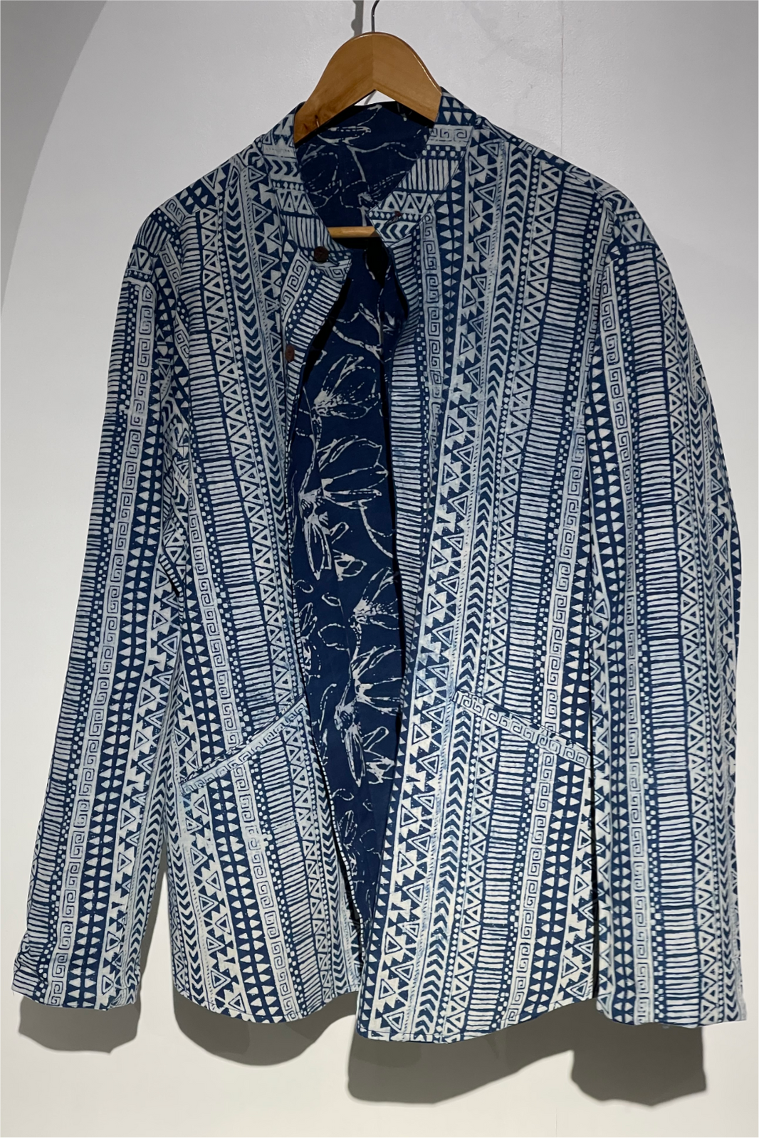 REVERSIBLE INDIGO SUMMER UNISEX JACKET