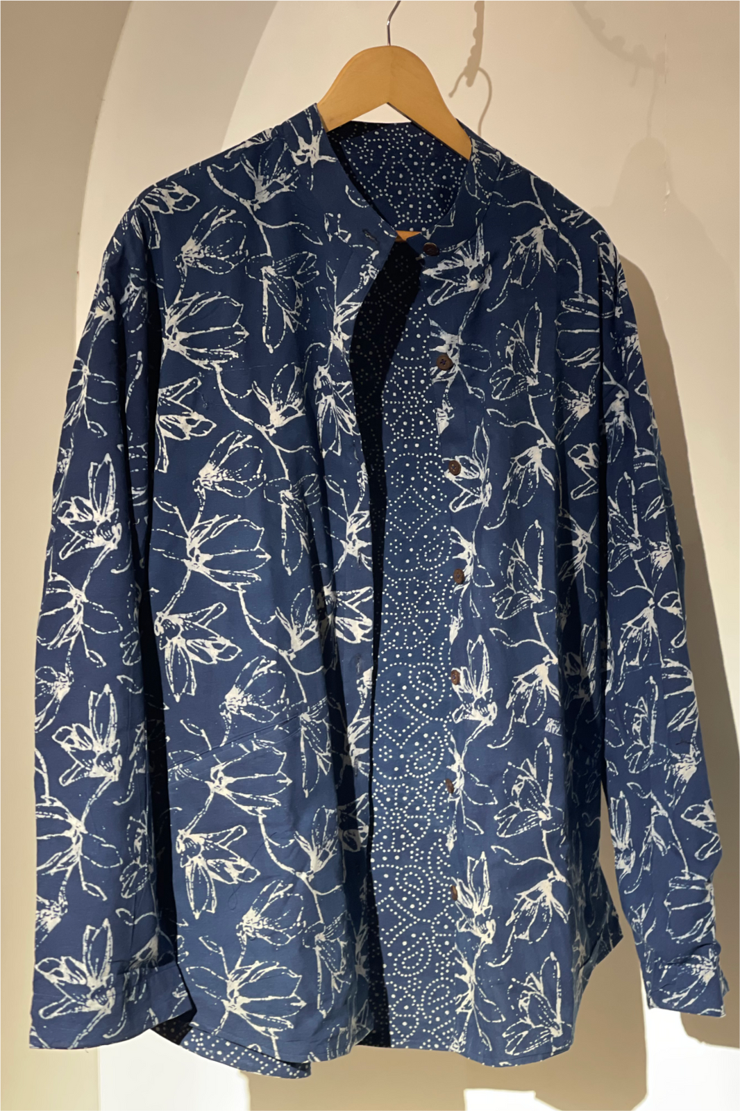 REVERSIBLE INDIGO SUMMER UNISEX JACKET