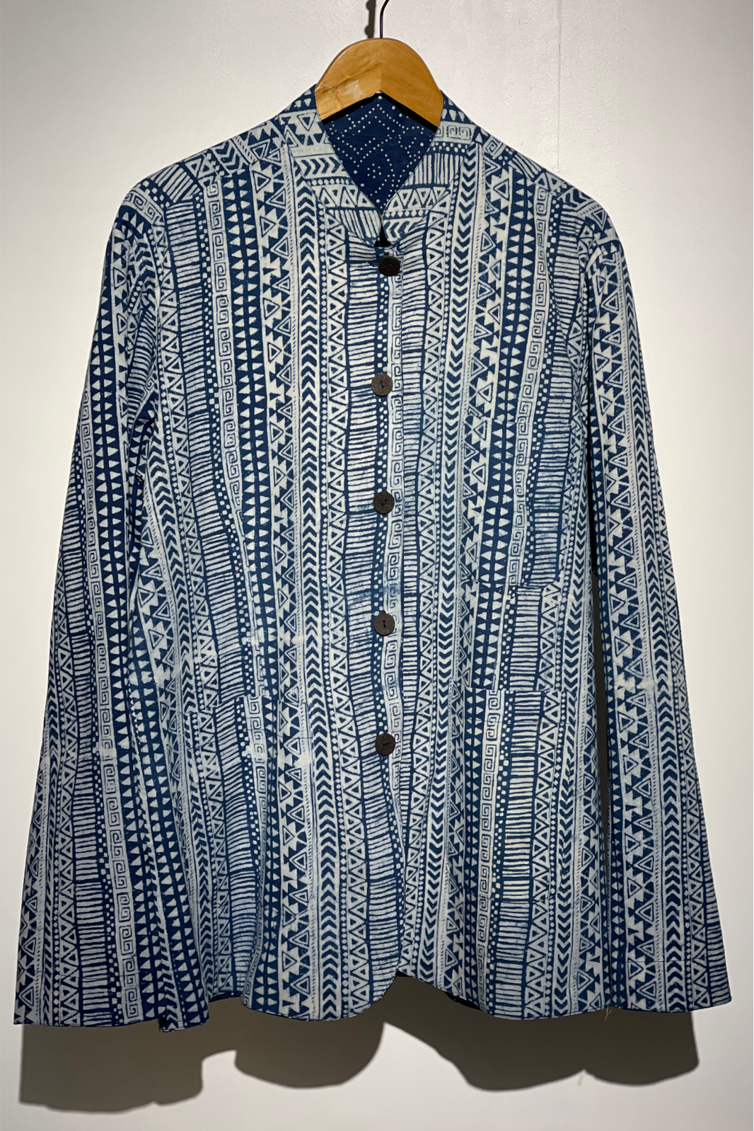 REVERSIBLE INDIGO SUMMER UNISEX JACKET