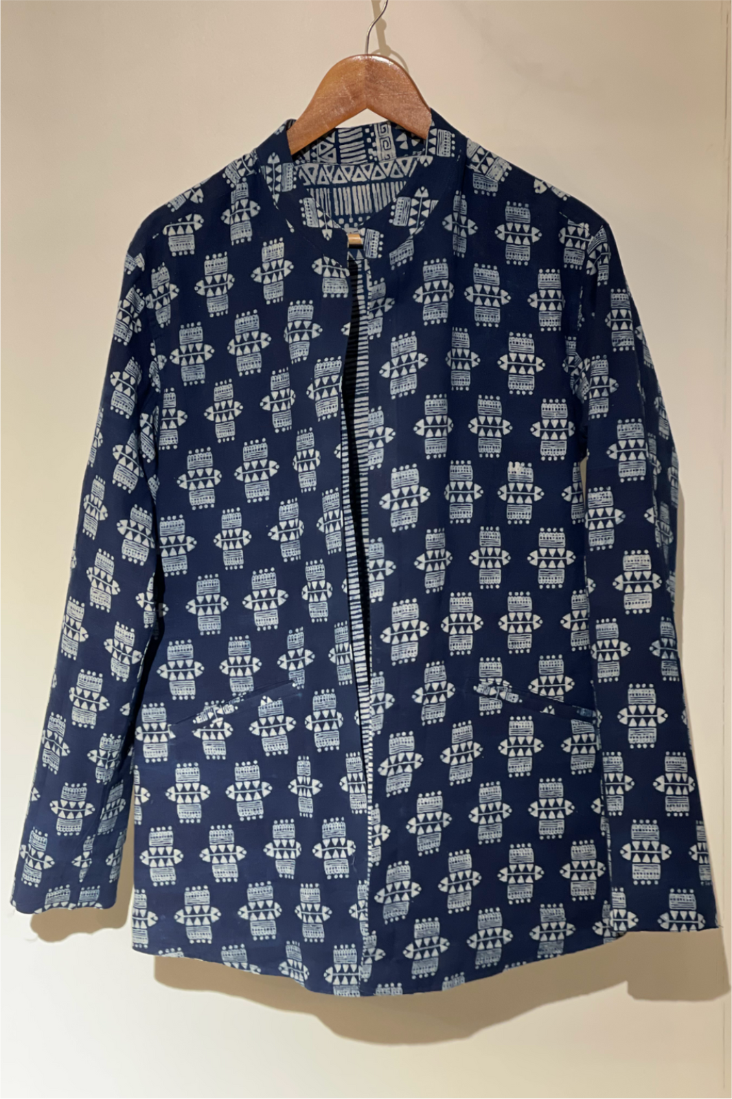 REVERSIBLE INDIGO SUMMER UNISEX JACKET