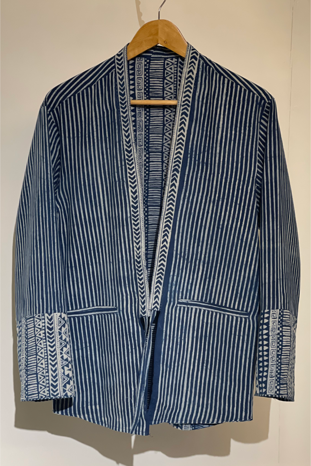 REVERSIBLE INDIGO SUMMER UNISEX KIMONO