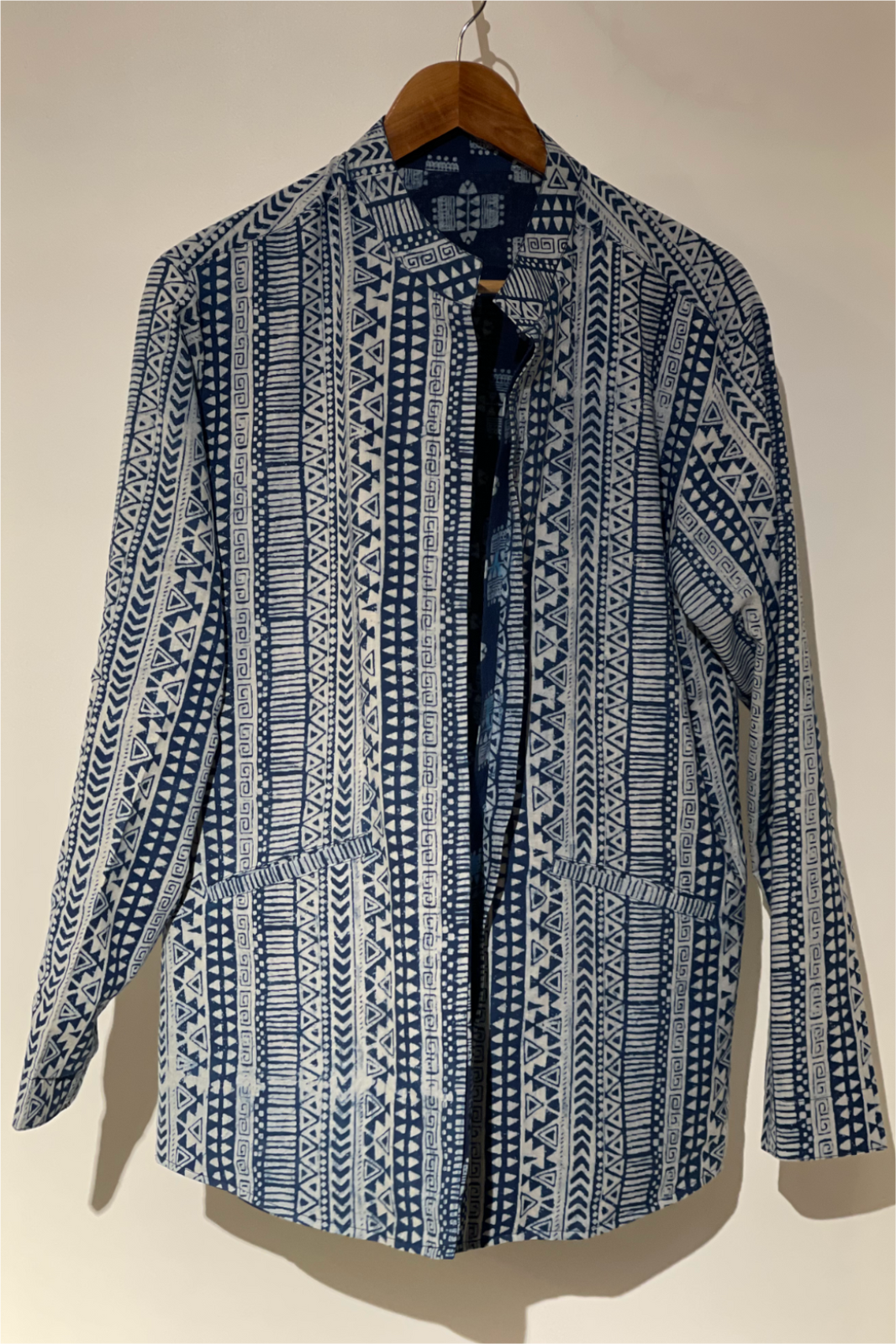 REVERSIBLE INDIGO SUMMER UNISEX JACKET