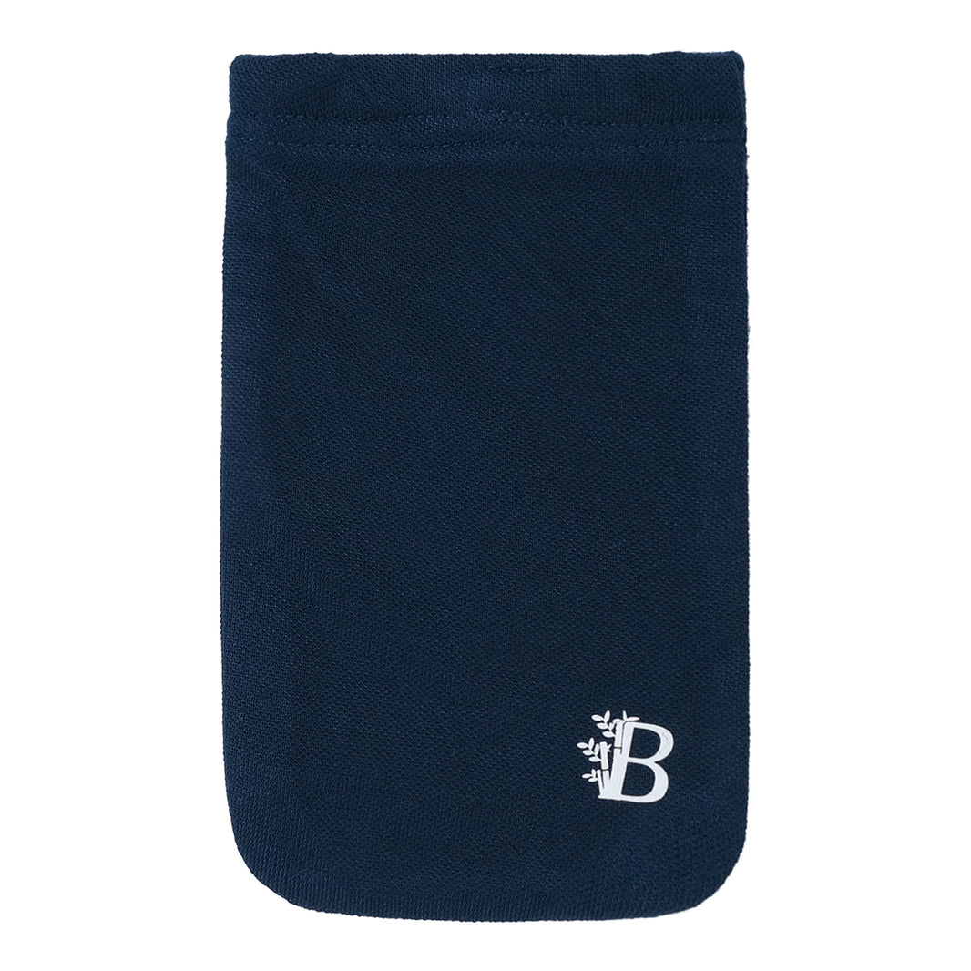 Bamboo Fabric Anti-bacterial Navy Mobile Pouch | Pack of 1