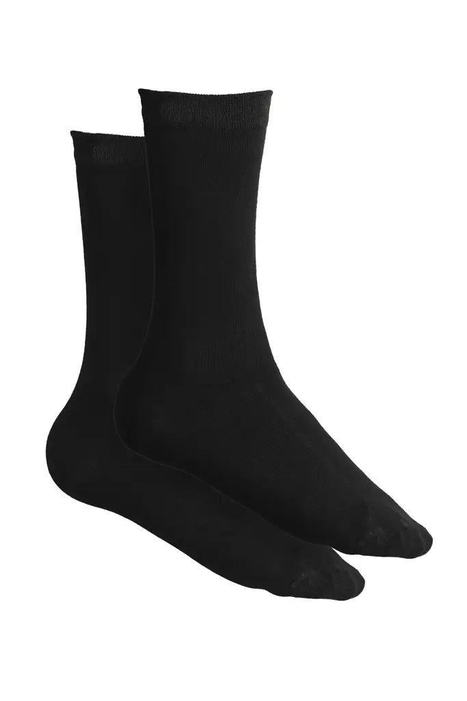 Bamboo Fabric Black Socks