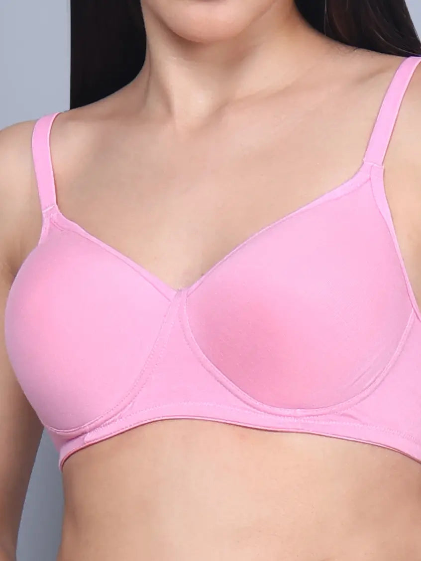 Bamboo Fabric Full Coverage Padded T-Shirt Bra – Soft, Comfortable, Eco-Friendly, and Supportive for All-Day Wear and Perfect Fit