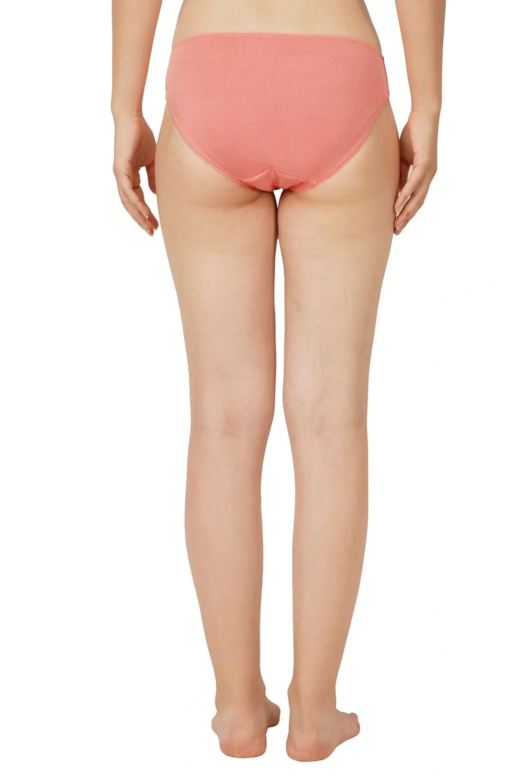 Bamboo Fabric Low Waist Underwear | Peach and Black |  Pack of 2